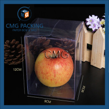 Caja de embalaje transparente de alimentos para mascotas de gama alta sin impresión (CMG-PVC-024)