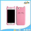 Cute Cat Padrão Silicone Phone Case para iPhone 5/6/7 / Plus