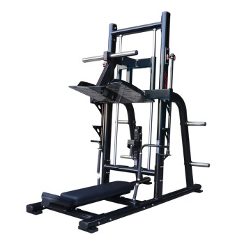 Rising machine vertical leg press hack squat machine