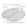 Grille de gril de barbecue de maille de barbecue d&#39;acier inoxydable