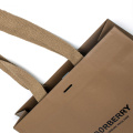 Kraft Paper Bags Clothes Bags with Ribbon Handle