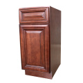 Gabinete de cocina de madera maciza con isla