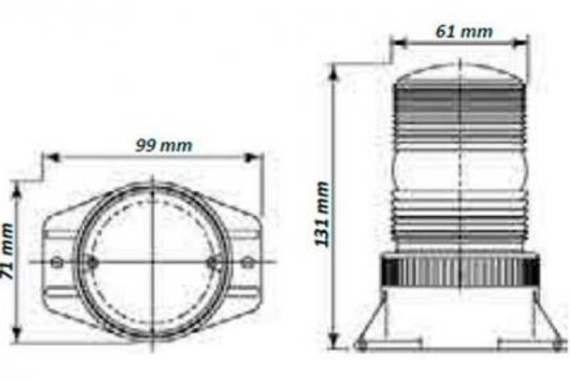 Cylinder Emergency Warning Light