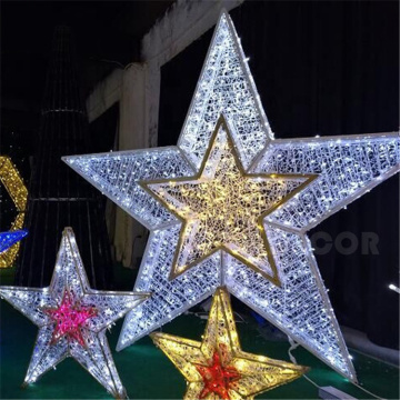 led light outdoor Star christmas decorations light