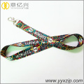 Hot selling black heat transfer printing lanyard