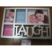 Silver Laugh 4x6 inch Photo Frame