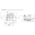 Geared Elevator Traction Machine / Motor , VVVF Drive YJ200