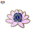 Pin de la solapa de broche de forma personalizada de flores de metal