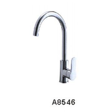 Chrome Industrial Single Handle One Hole Faucet