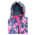 Flower Hooded Reflexivo Impermeável Jumpsuits