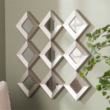 Wholesale American Style Diamond Shaped Framed Wall Mirror for Home Decorations