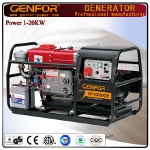 Generador diesel de bajo consumo de combustible 12kVA Generador poderoso Wtih