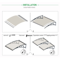 feuille de borème de cristal en polycarbonate