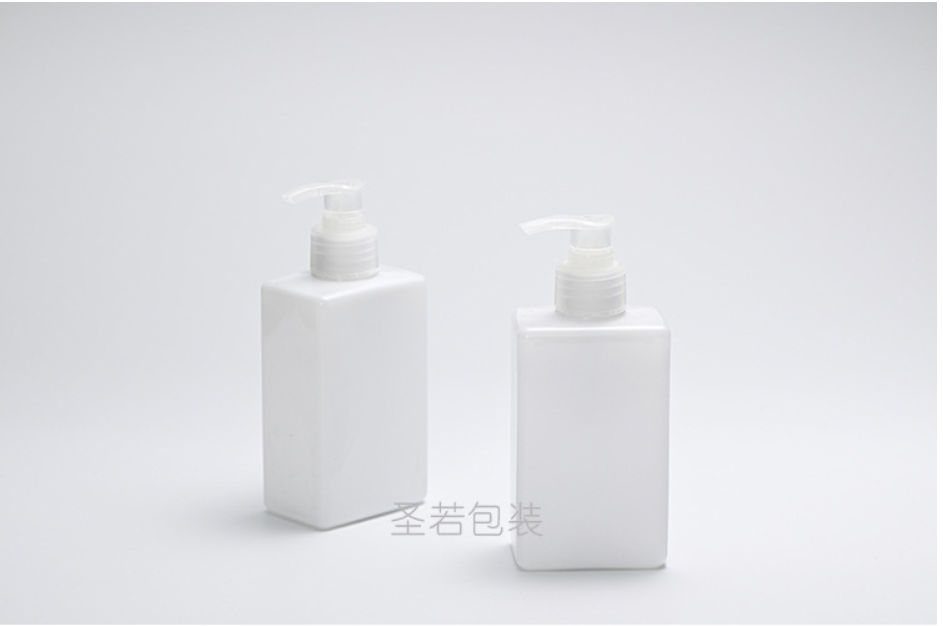 square cosmetic PET lotion bottle