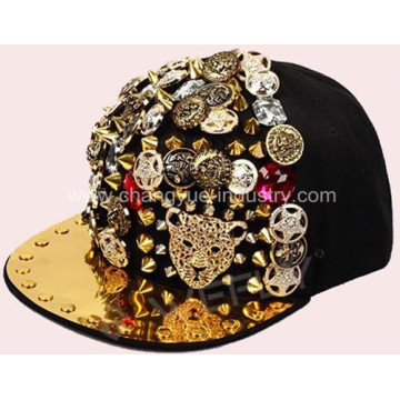 Quality cotton fashion spiked fitted cap hat