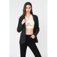 Manteau de costume de tissu en laine femelle