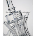 Wholesale Ccg Self-Branded Creative Glass Water Pipe Glass Recycler with Double Tyre Perc