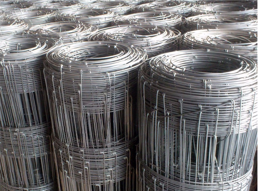 Field Fence Silver Steel Woven Wire