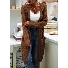 Women's Cardigan Pocket Hooded Casual Outwear