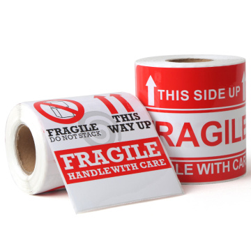 Handle with care Fragile Shipping Warning Label Printing