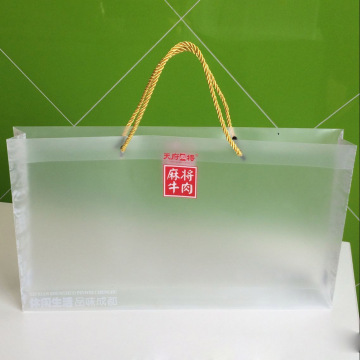 Sac en plastique d&#39;impression de marque de la coutume PP avec la corde (grand sac de PVC)