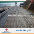 PP HDPE Pet Fiberglas Glasfaser Uniaxial Geogrids