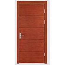 Porte en bois d&#39;intérieur de peinture de couleur rouge commerciale