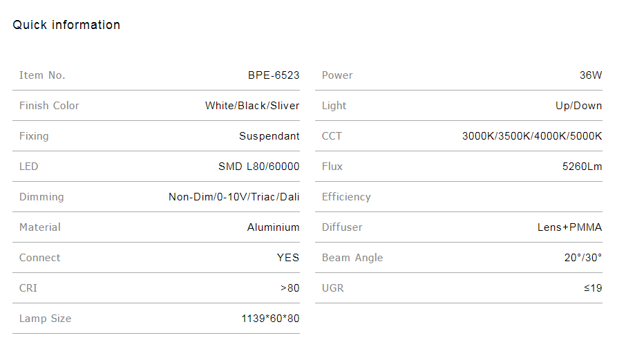 Product Specification