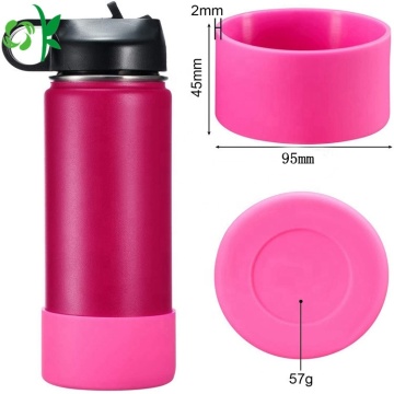 Funda protectora de silicona de manga de botella colorida