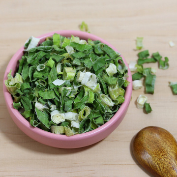 Verduras deshidratadas chalotes en cubitos