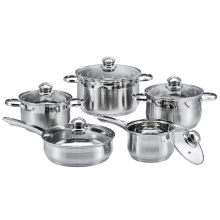 10 Pieces Stainless Steel Kitchen Pot Set