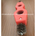 Two Holes Stainless Steel Wire Tube Industrial Brush (YY-532)