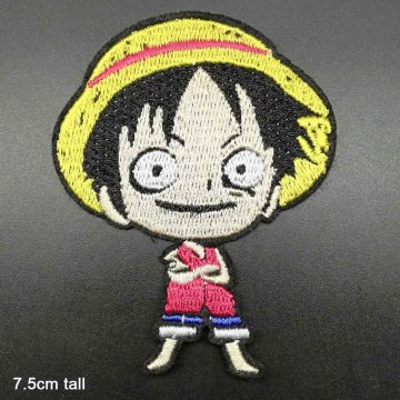 Patches de roupas com bordados de etiquetas cheias de anime