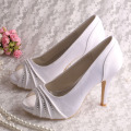 Ivory Satin Ladies Shoes for Special Occasions