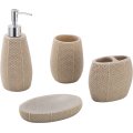 Home Decoration Polyresin Bathroom Accessories 4PCS