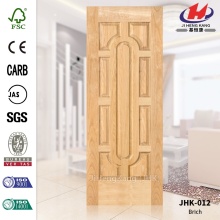 JHK-012 Modern Simplicity Project Good Model Moulded MDF Betula Alnoides Veneer Door Skin Manufacture