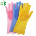 Silicone Washing Cleaning Brush Gloves Dishwashing Glvoes