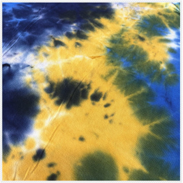 Rayon Spandex Oe Tie Dyed Fabric