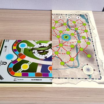 custom printing activity logo paper board game toy