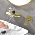 Widespread Bathroom Faucet Mixers Waterfall Flow