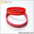 promotional gift embossed silicone rubber bracelets