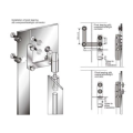 Sistema de porta de vidro de balanço OEM