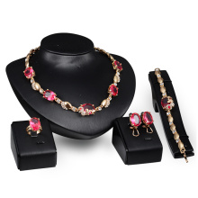 Ensemble de bijoux en forme de rose féminin à la mode (C-XSST0068)