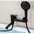 Top sales waterfall mixer gold finished Stretchable Handheld shower Hot and cold valve Bathtub faucet water tap