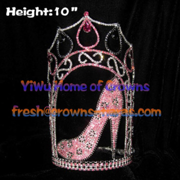 10-Zoll-High Heel Schuh Pageant Kronen