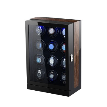 Tweleve Rotors Watch Winder With LED Light