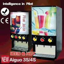 Commercial Automatic Iced & Hot Concentrated Juice Dispenser Leader