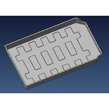 Electric vehicle battery pack chassis