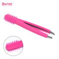 Professional Beauty Silicone Comb Eyebrow Tweezer