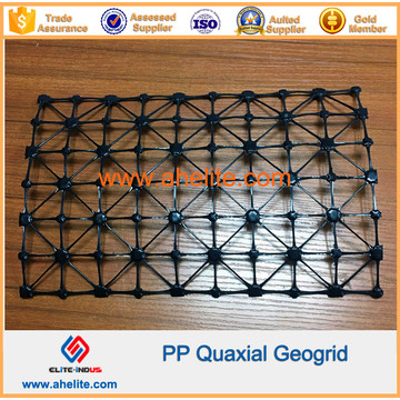 Polyester Pet Fiberglass Plastic Biaxial Geogrid